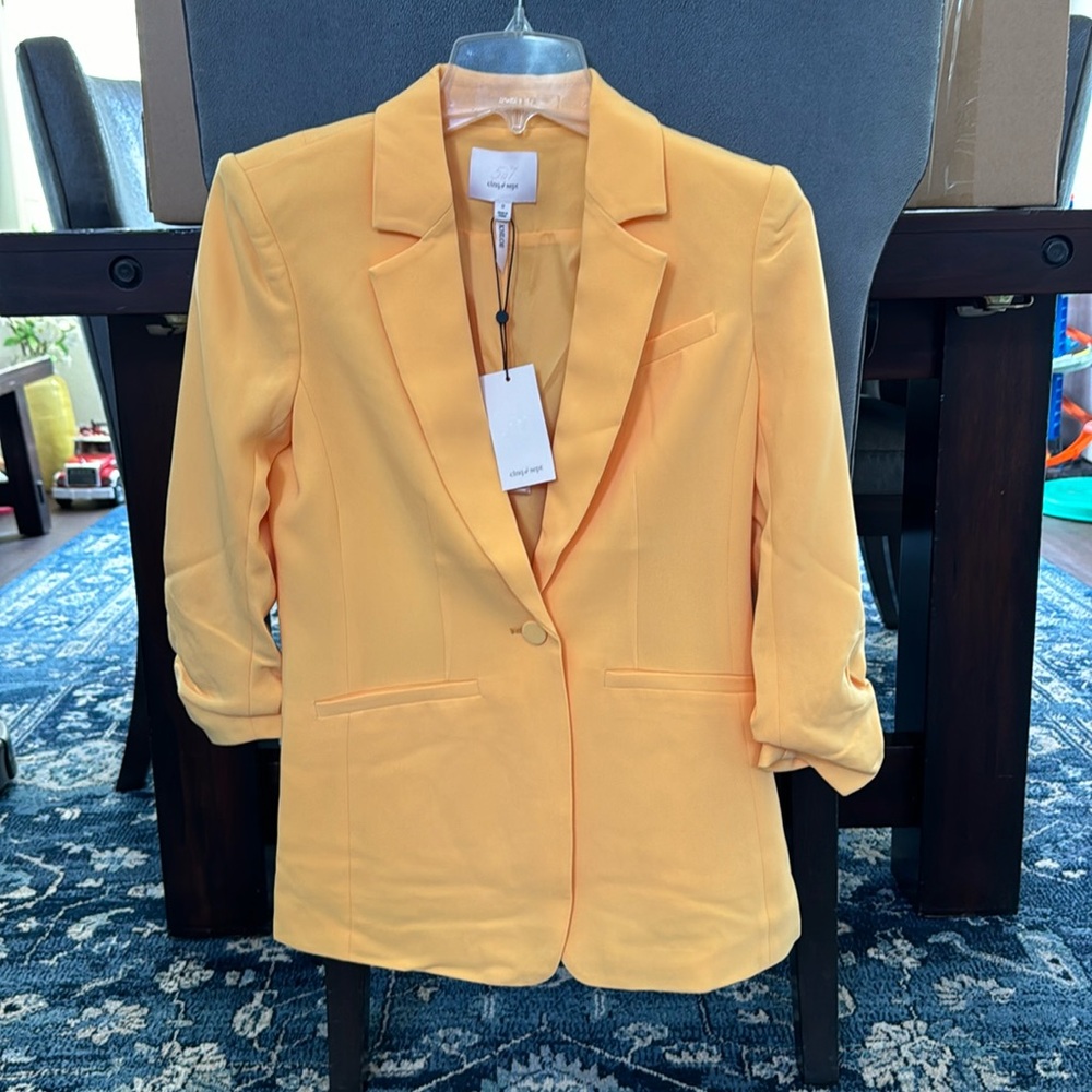 NWT cinq a sept Khloe blazer in Sunset. Size 0. Never been worn